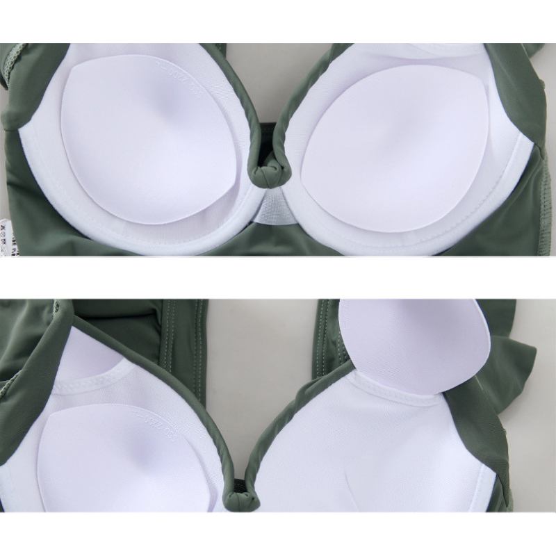 【男ウケ水着】胸下クロスウエストシアースカート裾ワンピース水着 | エロい格好・男モテ水着・セクシーな水着姿におすすめ