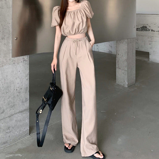 【リラクシー&大人可愛く】2WAYオフショルダー&ワイドパンツセットアップ