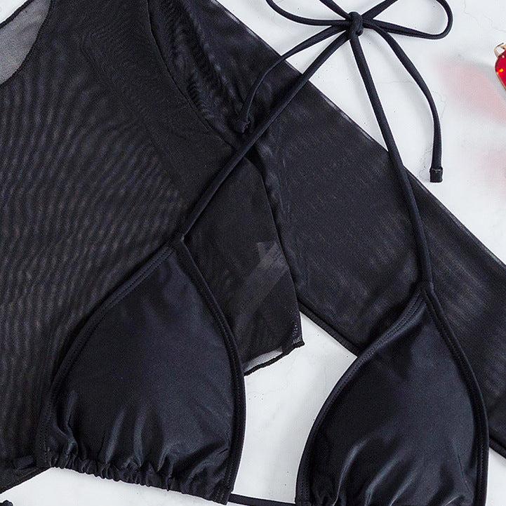 【男ウケ水着】シースルーラッシュガード & 三角紐ブラジリアンビキニ | エロい格好・男モテ水着・セクシーな水着姿におすすめ