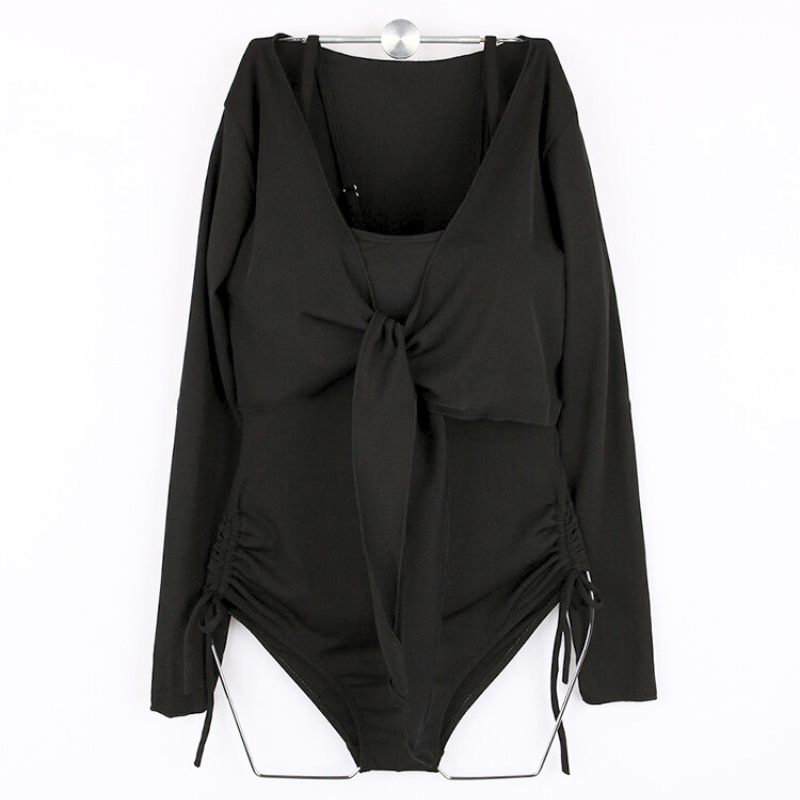 長袖ブラック羽織 単品商品写真