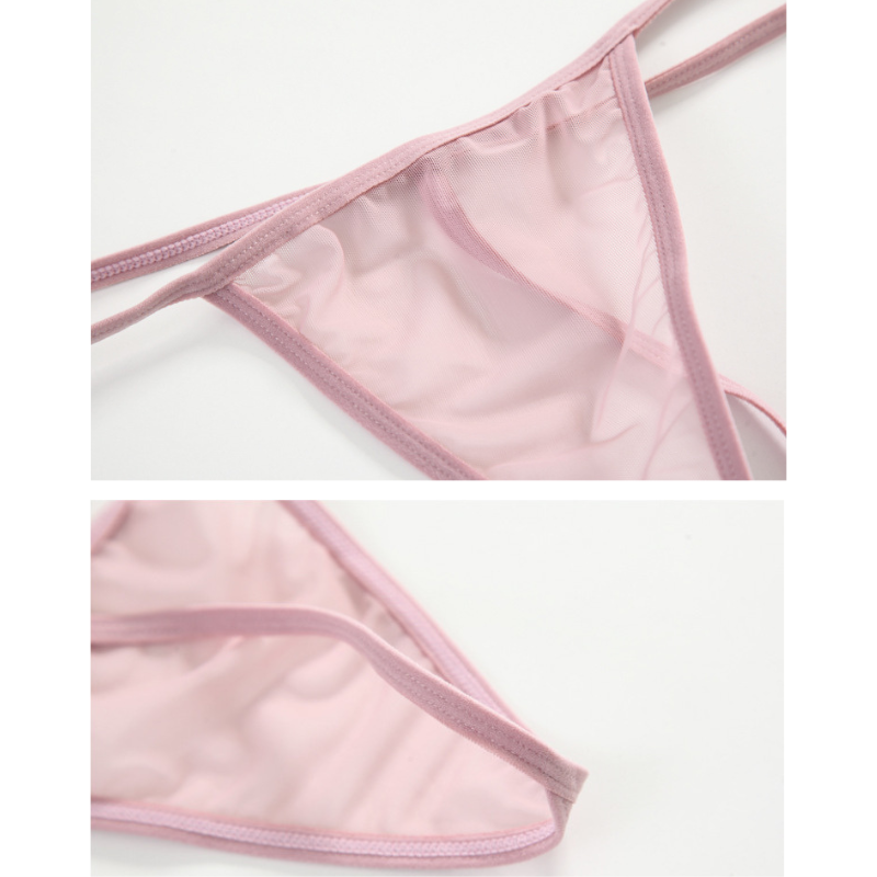 ワンピースとお揃いのTバックが付属。全方位でセクシーな魅力を放ちます