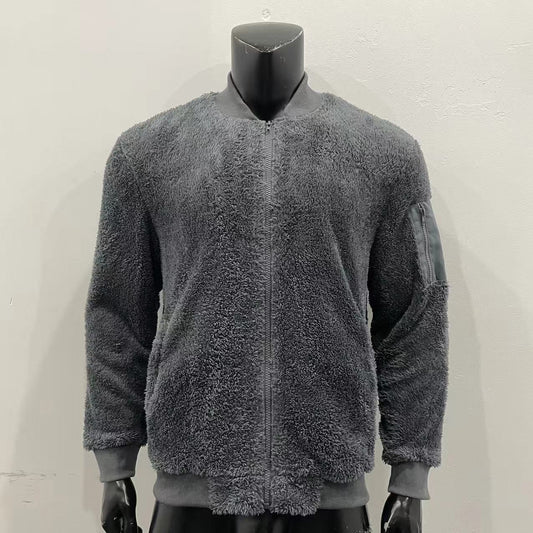 チャコールグレーのMA-1風ブルゾンを無人トルソーに着せた商品画像