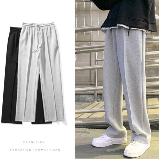30代メンズに人気の綿混ワイドスウェットパンツ|春夏秋の大人カジュアルにおすすめ
