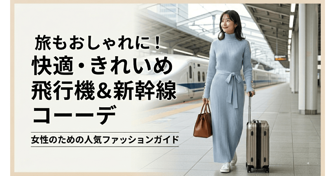 飛行機・新幹線でもおしゃれ♡移動日の"きちんとリラックス"コーデ術｜シワにならない旅行服の選び方