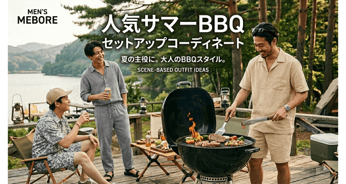 30代メンズ必見!夏のBBQでモテるセットアップコーディネート完全ガイド – Mebore