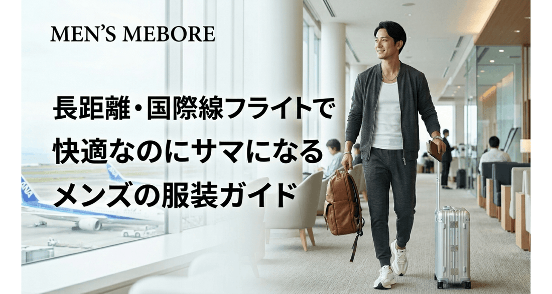 長距離・国際線フライトで快適なのにサマになるメンズの服装ガイド
