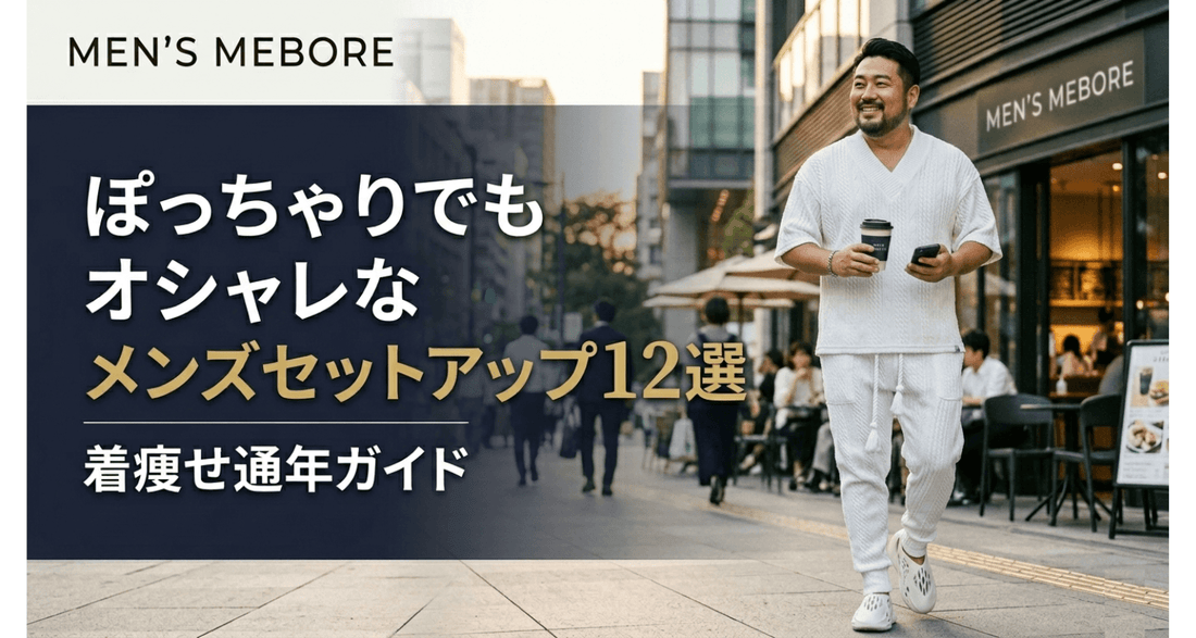 ぽっちゃりでもオシャレに決まるメンズセットアップ厳選12着 ── 通年の着痩せガイド