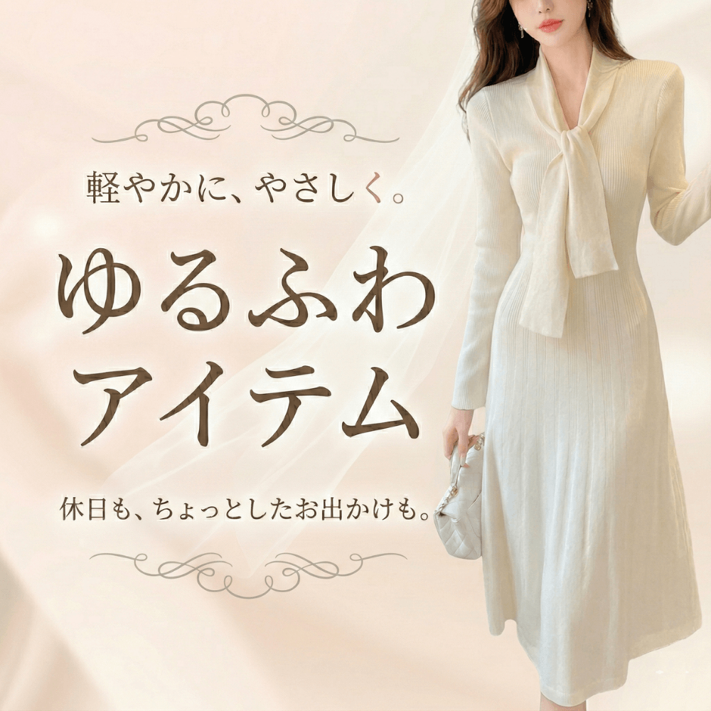 ゆるっとふんわりシルエットお洋服