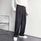 センタープレスブーツカットワイドパンツ