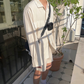 コットンナチュラルセットアップ ワークシャツ×ショートパンツ