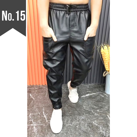 【履くだけで色気が足せる】PUレザーカーゴジョガーパンツ