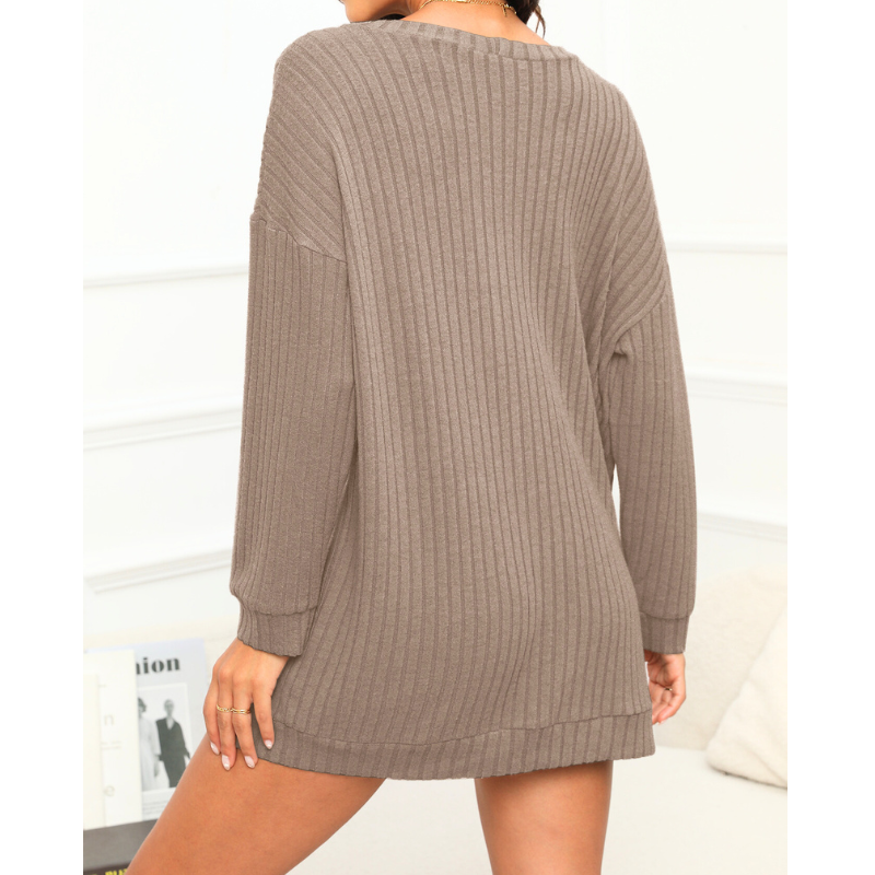 リブ素材3点セットルームウェア｜チューブトップ×ショートパンツ×カーディガン