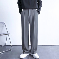 センタープレスブーツカットワイドパンツ