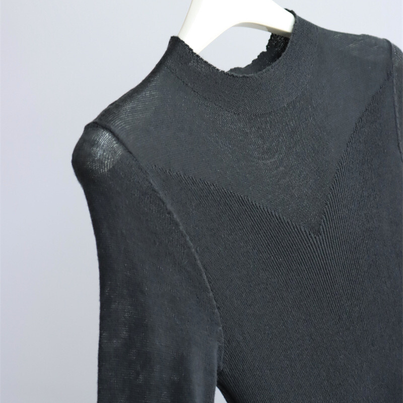 【計算しつくされた盛れスタイルにきゅん♡】シアースリーブマーメイドニットワンピース