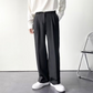 センタープレスブーツカットワイドパンツ