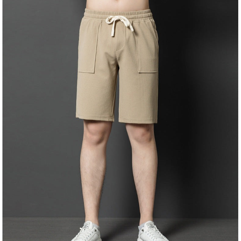【メンズ】夏のセットアップ: ジャージ上下セットアップ ジップアップ半袖ポロシャツ×ショートパンツ | 20代30代40代におすすめ