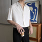 【メンズ】夏のトップス: 半袖シャツ オープンカラーシンプル | 20代30代40代におすすめ