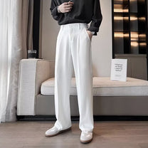 【メンズ】春夏のパンツ: ストレートセミワイドパンツセンタープレス | 20代30代40代におすすめ