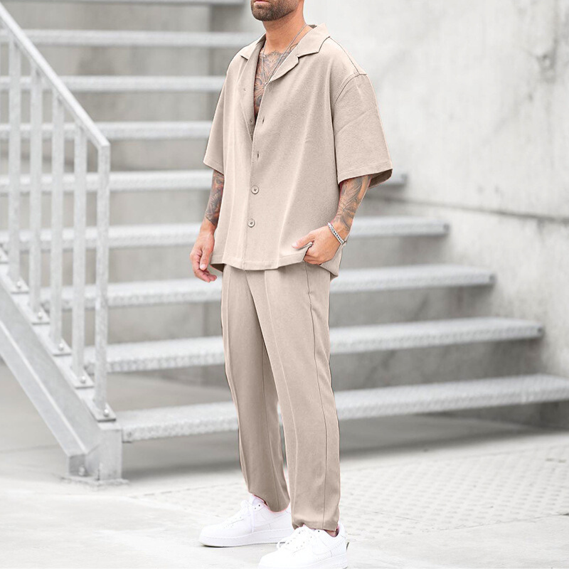 30代メンズ必見】リラックス半袖セットアップ|春夏のこなれ感 30代メンズ必見】リラックス半袖セットアップ|春夏のこなれ感