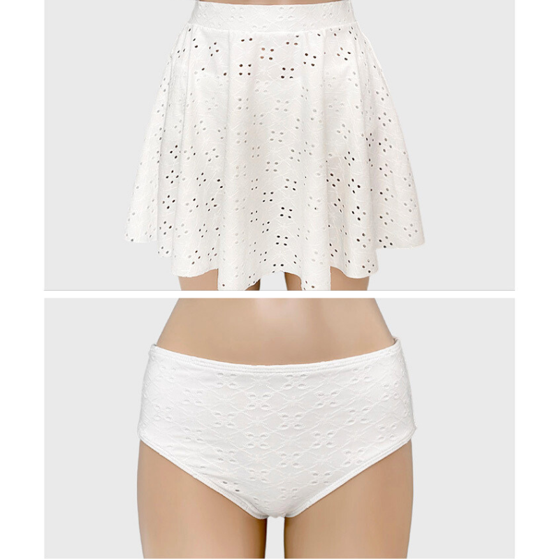 体型カバーできるフレアスカートとハイウエストショーツ単体イメージ