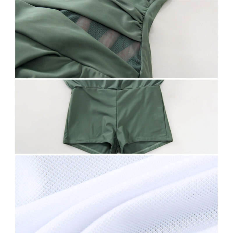 安心感のあるインナーパンツ付きワンピース水着