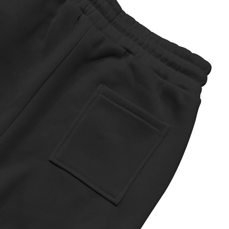 ブラックのパンツ 背面ポケット部分のアップ