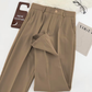 春夏メンズ向け テーパードパンツ ブラウンカラー 素材感とシルエット