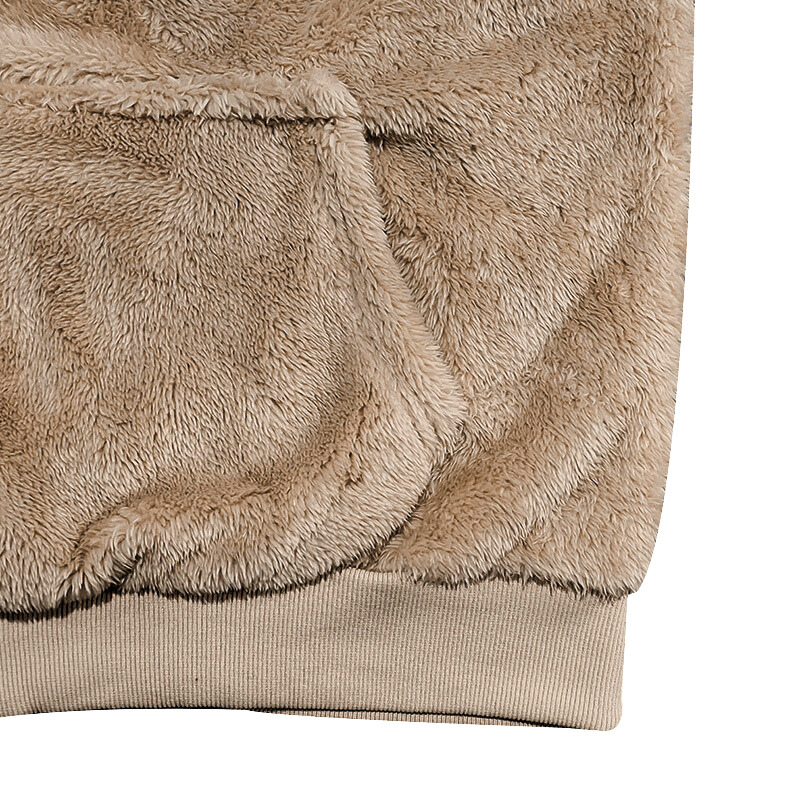 両面フリース素材の生地拡大画像｜軽くて柔らかな起毛感が特徴