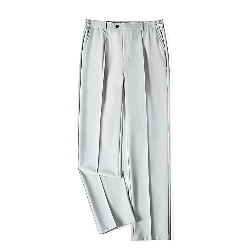 グレー スラックス ウエストゴム仕様 メンズ