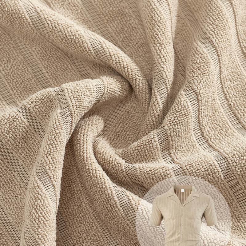 パイルライクな凹凸素材｜ベージュの質感アップ