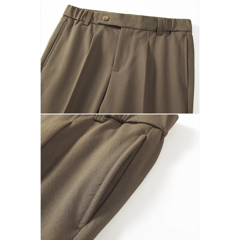 スラックスのポケット位置とシルエット 30代メンズのきれいめパンツ