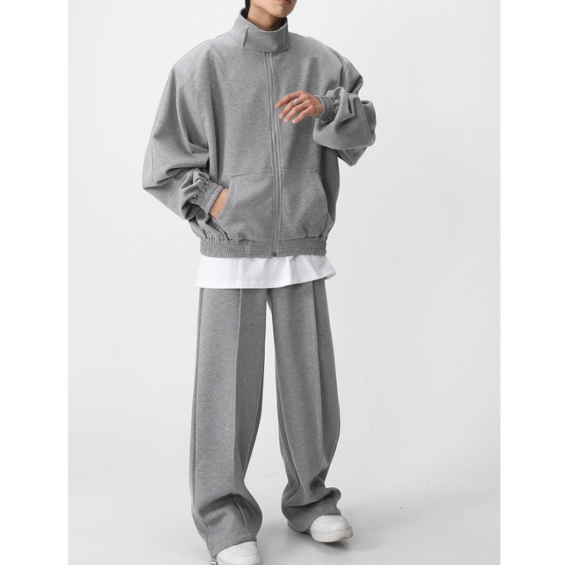 メンズ】秋冬のセットアップ: スウェット上下セットアップ スタンド メンズ】秋冬のセットアップ: スウェット上下セットアップ スタンド