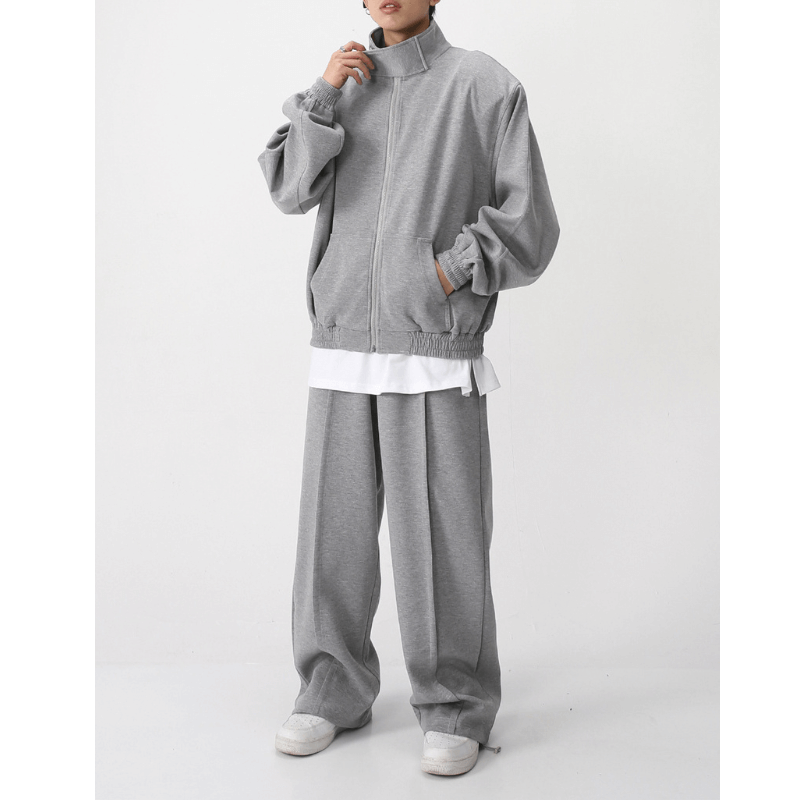 メンズ】秋冬のセットアップ: スウェット上下セットアップ スタンド メンズ】秋冬のセットアップ: スウェット上下セットアップ スタンド
