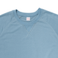ブルーのTシャツ部分（ネックディテール）