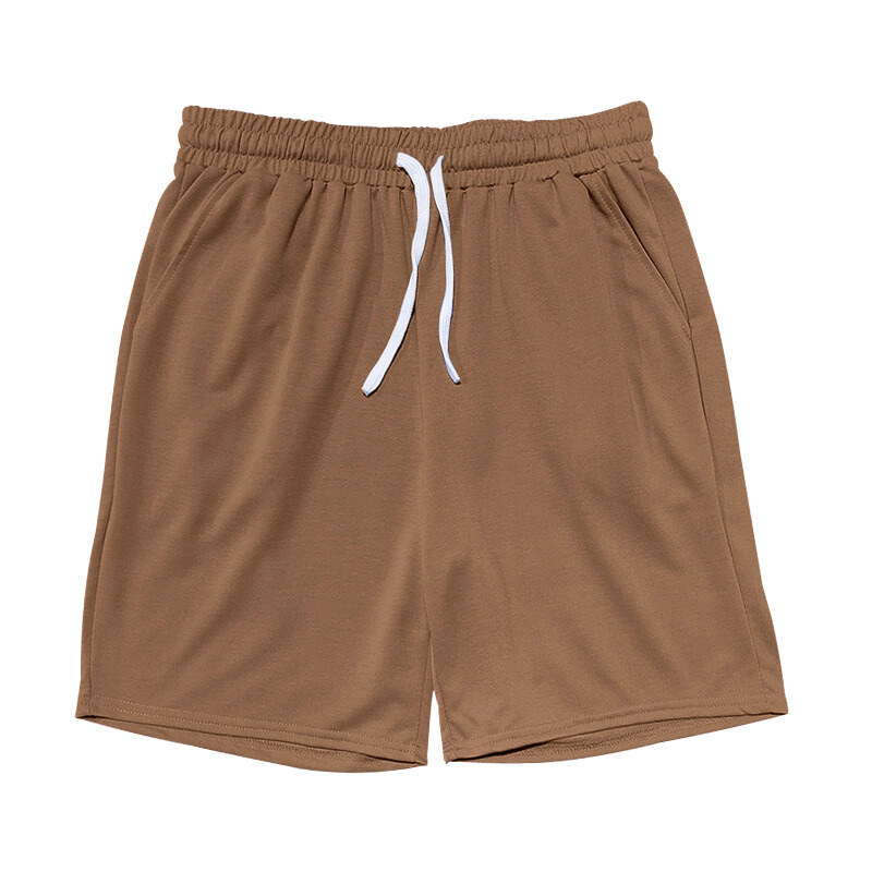 ブラウンのハーフパンツ単品画像