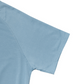ブルーのTシャツ部分（袖ディテール）