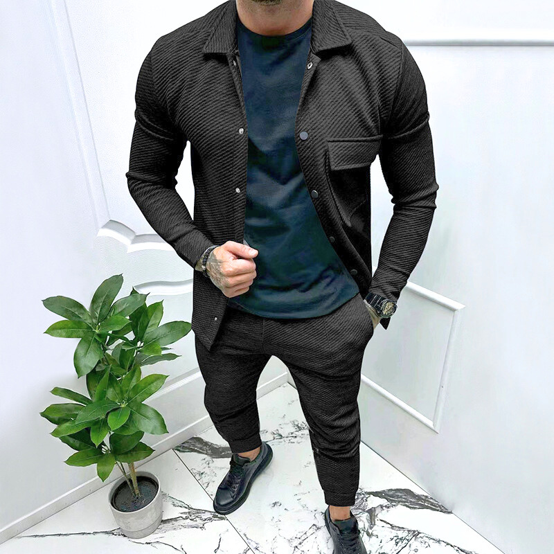 ブラックセットアップ全身正面