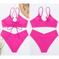 上下セットで見るショッキングピンクビキニデザイン