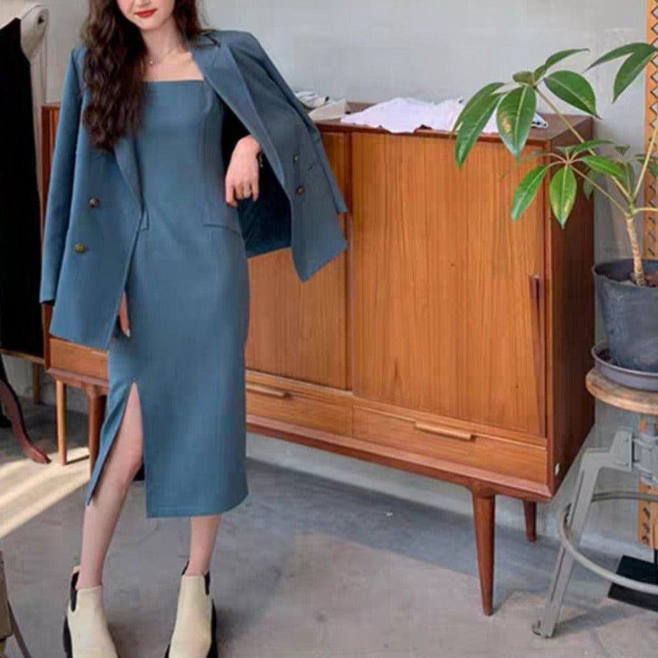 彼氏ウケする大人っぽいジャケットセットアップ 全身